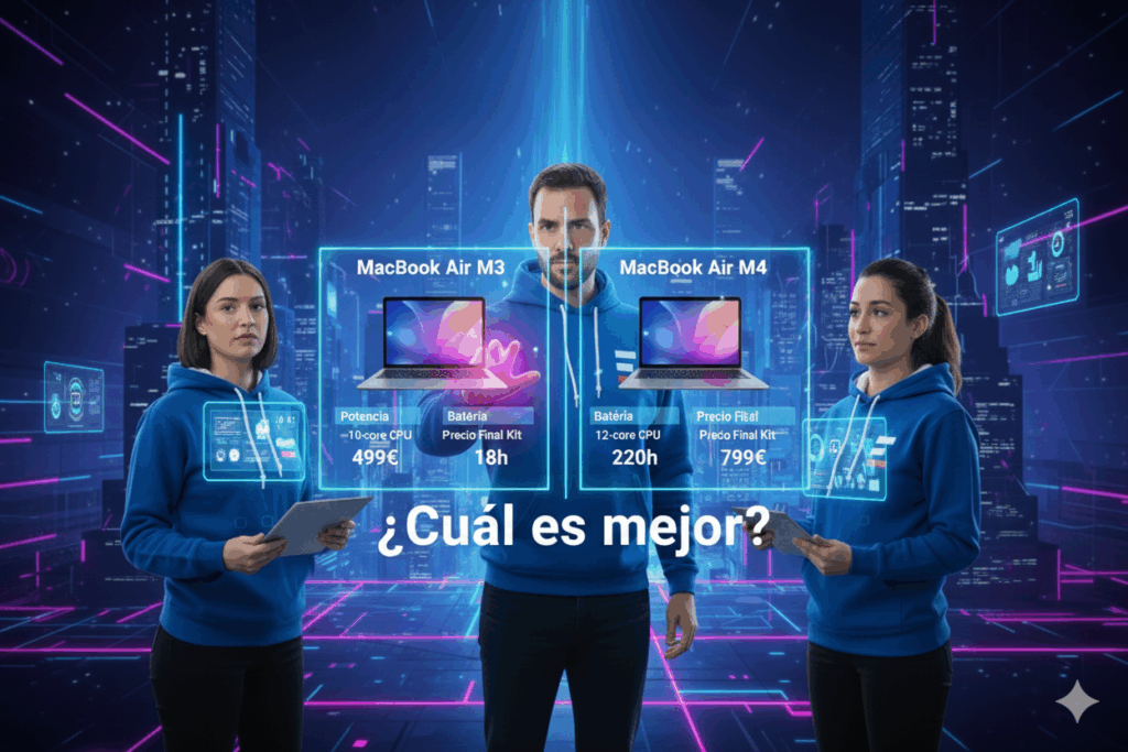 MacBook Air M3 vs M4 con Kit Digital: potencia, batería y precio final