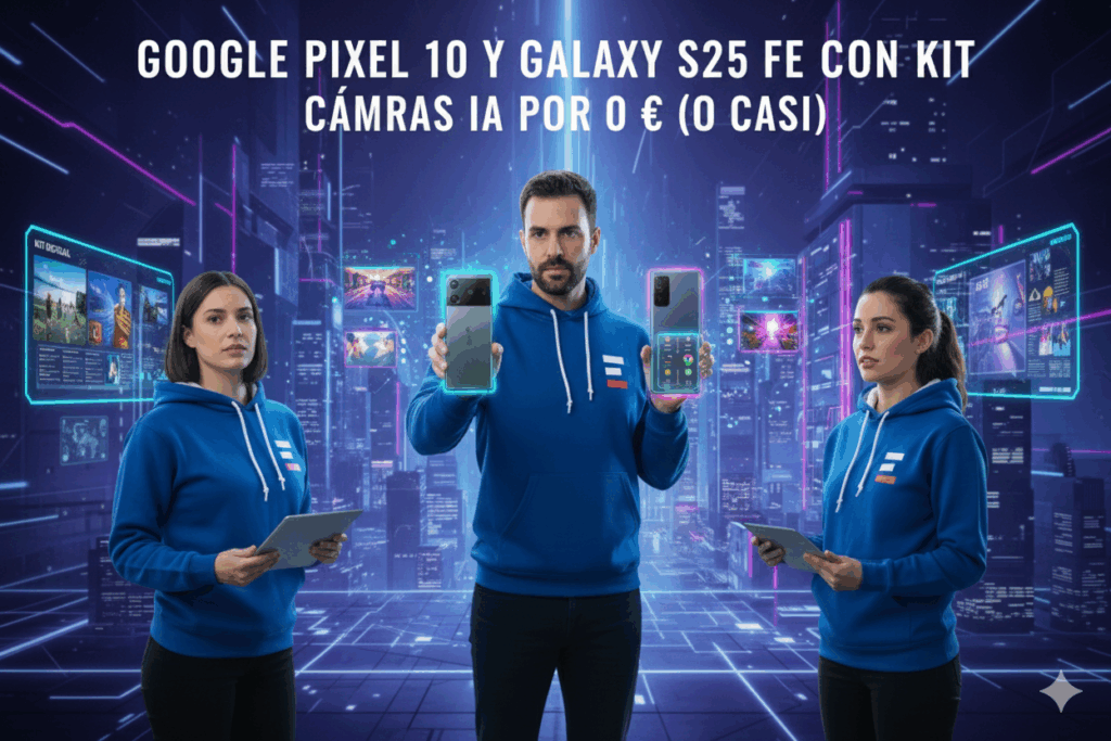 Google Pixel 10 y Galaxy S25 FE con Kit: cámaras IA por 0 € (o casi)