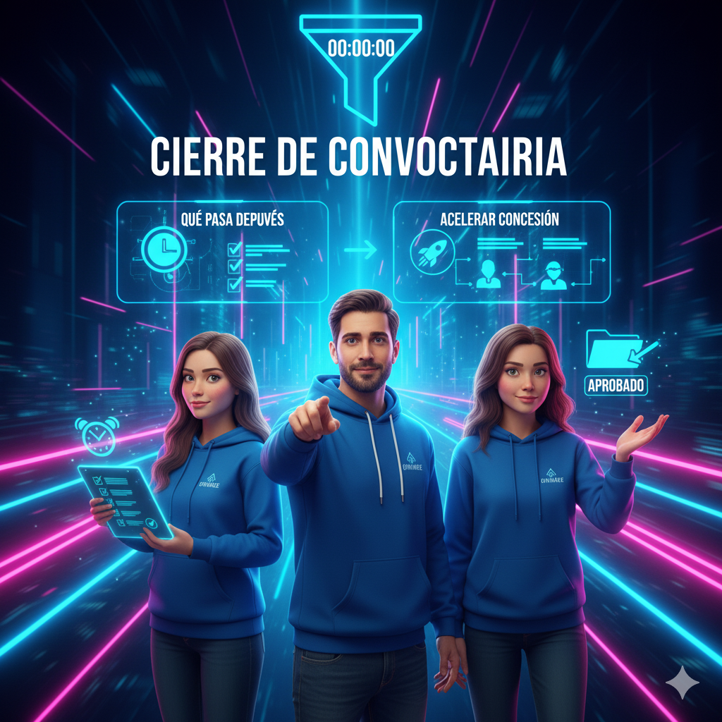 Cierre de convocatoria: qué pasa después de solicitarlo y cómo acelerar la concesión